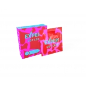 Презервативы с разогревающим эффектом Expert Hot Love - 3 шт. - Expert - купить с доставкой в Коломне