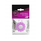 Лиловое эрекционное кольцо с 2 рядами стимулирующих шариков - Erowoman-Eroman - в Коломне купить с доставкой