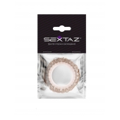 Эрекционное кольцо с бежевыми «ресничками» - Sextaz - в Коломне купить с доставкой