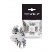 Эластичное эрекционное кольцо с черными «ресничками» - Sextaz - в Коломне купить с доставкой