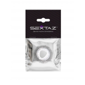 Эластичное эрекционное кольцо с длинными черными «ресничками» - Sextaz - в Коломне купить с доставкой
