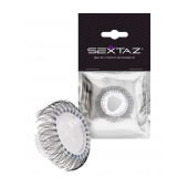 Эластичное эрекционное кольцо с длинными черными «ресничками» - Sextaz - в Коломне купить с доставкой