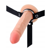 Мужской полый страпон на регулируемых ремнях - 18,5 см. - Sex Expert - купить с доставкой в Коломне