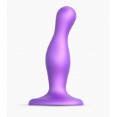 Фиолетовая насадка Strap-On-Me Dildo Plug Curvy size S - Strap-on-me - купить с доставкой в Коломне