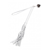 Белая кожаная плеть - 50 см. - Pecado - купить с доставкой в Коломне