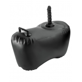 Черное надувное кресло с платформой для фиксации дилдо Body Dock Inflatable Love Seat - Pipedream - купить с доставкой в Коломне