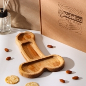 Деревянное блюдо для подачи в форме члена (25 х 16,5 х 1,7 см) - Сима-Ленд - купить с доставкой в Коломне