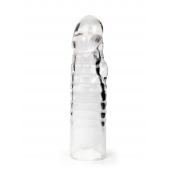 Прозрачная закрытая насадка на член - 15 см. - Sex Expert - в Коломне купить с доставкой