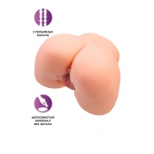 Телесный мастурбатор в форме попки с 2 любовными входами - No Name - в Коломне купить с доставкой