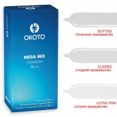 Презервативы OKOTO Mega Mix - 18 шт. - Sitabella - купить с доставкой в Коломне