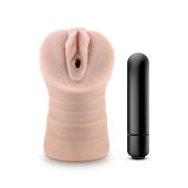 Телесный мастурбатор-вагина Ayumi с вибрацией - Blush Novelties - в Коломне купить с доставкой