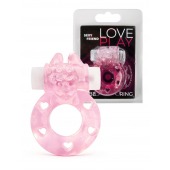 Розовое эрекционное виброкольцо в форме зайчика - 1137 - в Коломне купить с доставкой