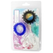 Набор из 3 эрекционных колец разного цвета и рельефа - Boys of Toys - в Коломне купить с доставкой