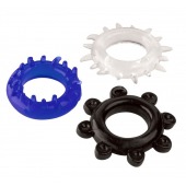 Набор из 3 эрекционных колец разного цвета и рельефа - Boys of Toys - в Коломне купить с доставкой