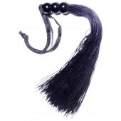 Черная силиконовая плетка - 25,4 см. - Boys of Toys - купить с доставкой в Коломне