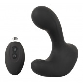 Черная анальная вибропробка с функцией расширения RC Butt Plug with 3 functions - Orion - в Коломне купить с доставкой