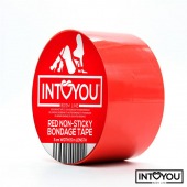 Красный скотч для фиксации Non-Sticky Bondage Tape - 15 м. - Intoyou - купить с доставкой в Коломне