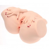 Телесный мастурбатор-полуторс Barbie - Naked Factory - в Коломне купить с доставкой