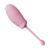 Розовое силиконовое виброяйцо с пультом ДУ - Secwell