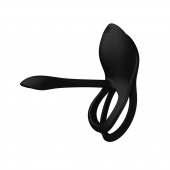 Черное эрекционное виброкольцо Bayek с пультом ДУ - Zalo - в Коломне купить с доставкой