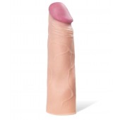 Реалистичная насадка с ярко выраженной головкой - 16,5 см. - A-toys - в Коломне купить с доставкой