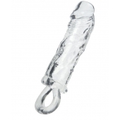 Прозрачная насадка с петлёй для фиксации - 14 см. - ToyFa - в Коломне купить с доставкой