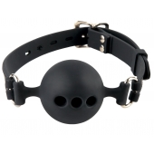 Силиконовый кляп-шар с отверстиями для дыхания Silicone Breathable Ball Gag Small - Pipedream - купить с доставкой в Коломне