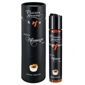 Массажное масло с ароматом крем брюле Huile de Massage Gourmande Creme Brulée - 59 мл. - Plaisir Secret - купить с доставкой в Коломне
