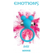 Голубое эрекционное виброколечко Emotions Minnie Breeze - Lola Games - в Коломне купить с доставкой