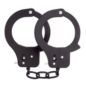 Чёрные наручники из листового металла BONDX METAL CUFFS BLACK - Dream Toys - купить с доставкой в Коломне