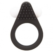 Чёрное эрекционное кольцо LIT-UP SILICONE STIMU RING 1 BLACK - Dream Toys - в Коломне купить с доставкой