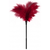 Пластиковая метелочка с красными пёрышками Small Feather Tickler - 32 см. - Blush Novelties - купить с доставкой в Коломне