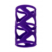 Фиолетовая насадка-сетка на пенис - 7,5 см. - A-toys - в Коломне купить с доставкой