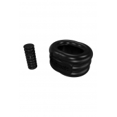 Чёрное эрекционное виброкольцо Stretch - Bathmate - в Коломне купить с доставкой