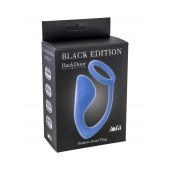 Синее эрекционное кольцо с анальной пробкой Button Anal Plug - Lola Games - в Коломне купить с доставкой
