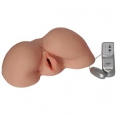 Телесная вибровагина из киберкожи с выносным пультом - LOVETOY (А-Полимер) - в Коломне купить с доставкой