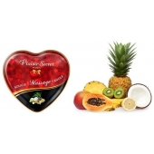 Массажная свеча с ароматом экзотических фруктов Bougie Massage Candle - 35 мл. - Plaisir Secret - купить с доставкой в Коломне