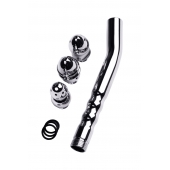 Металлический анальный душ с тремя насадками - ToyFa - купить с доставкой в Коломне