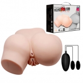 Телесный полуторс с двумя любовными тоннелями и вибрацией - Baile - в Коломне купить с доставкой