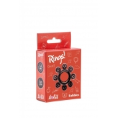 Чёрное эрекционное кольцо Rings Bubbles - Lola Games - в Коломне купить с доставкой