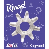 Прозрачное эрекционное кольцо Rings Cogweel - Lola Games - в Коломне купить с доставкой