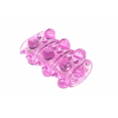 Розовая насадка на пенис Rings Armour - Lola Games - в Коломне купить с доставкой