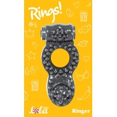 Чёрное эрекционное кольцо Rings Ringer - Lola Games - в Коломне купить с доставкой