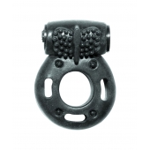 Черное эрекционное кольцо с вибрацией Rings Axle-pin - Lola Games - в Коломне купить с доставкой
