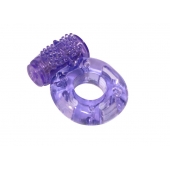 Фиолетовое эрекционное кольцо с вибрацией Rings Axle-pin - Lola Games - в Коломне купить с доставкой
