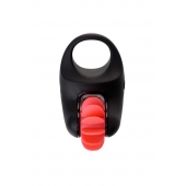Чёрно-красное эрекционное виброкольцо Erotist - Erotist Adult Toys - в Коломне купить с доставкой
