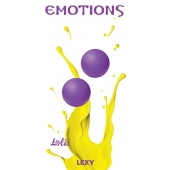 Фиолетовые вагинальные шарики без сцепки Emotions Lexy Medium - Lola Games