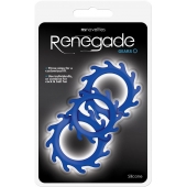 Набор из 3 синих эрекционных колец Renegade Gears - NS Novelties - в Коломне купить с доставкой