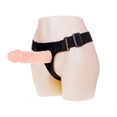 Телесный фаллоимитатор на трусиках Jessica Strap-On - 15,5 см. - Baile - купить с доставкой в Коломне