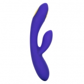 Фиолетовый вибратор с функцией электростимуляции Intimate E-Stimulator Dual Wand - 21,5 см. - California Exotic Novelties - купить с доставкой в Коломне